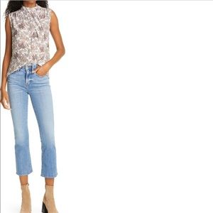 Frame le crop high waist mini boot